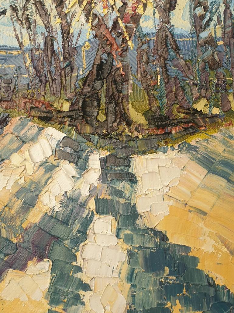 Original Impressionism Cities Painting by Serhii Hontarovskyi