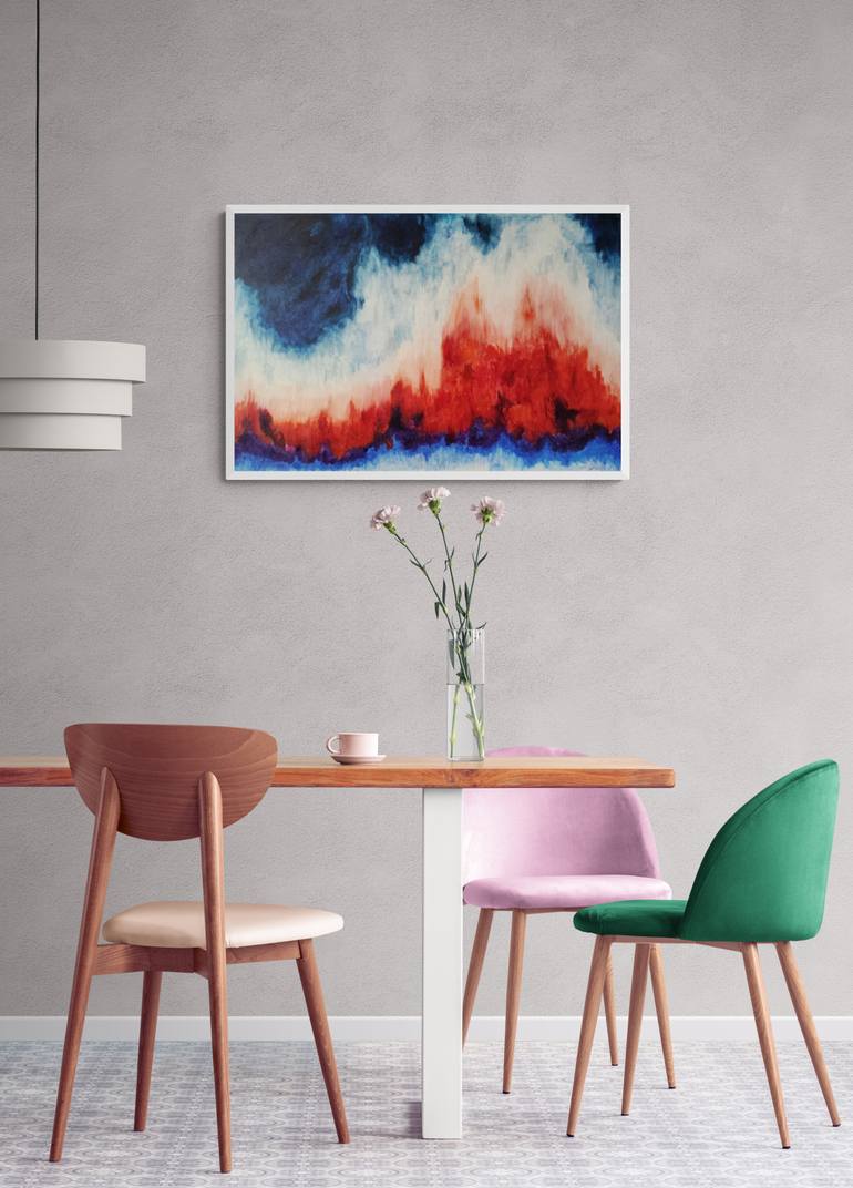 Original Abstract Love Painting by Anca Elena Caraman