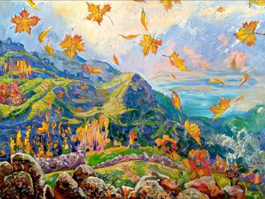 Original Fine Art Landscape Paintings by Bakhtiyar Urakov