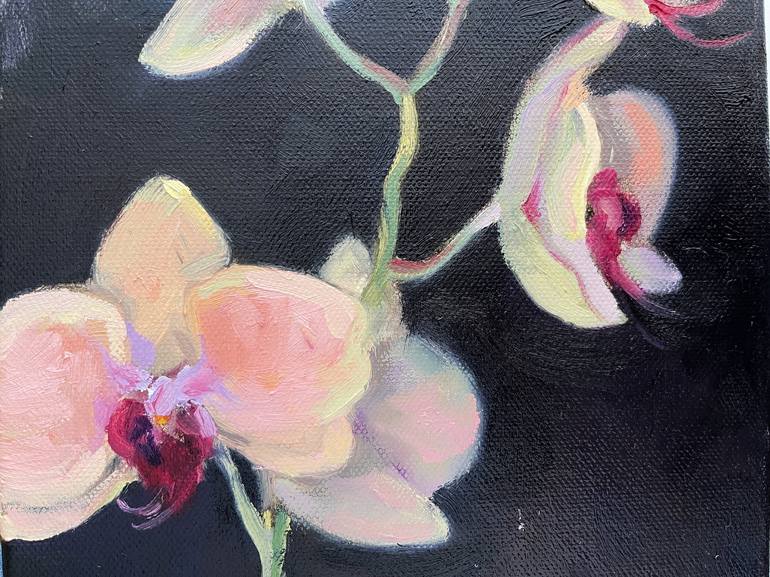 Original Fine Art Floral Painting by Ana Delgado