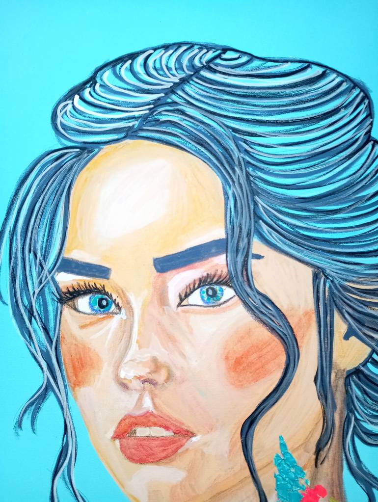 Original Expressionism Women Painting by Nicole Legendre