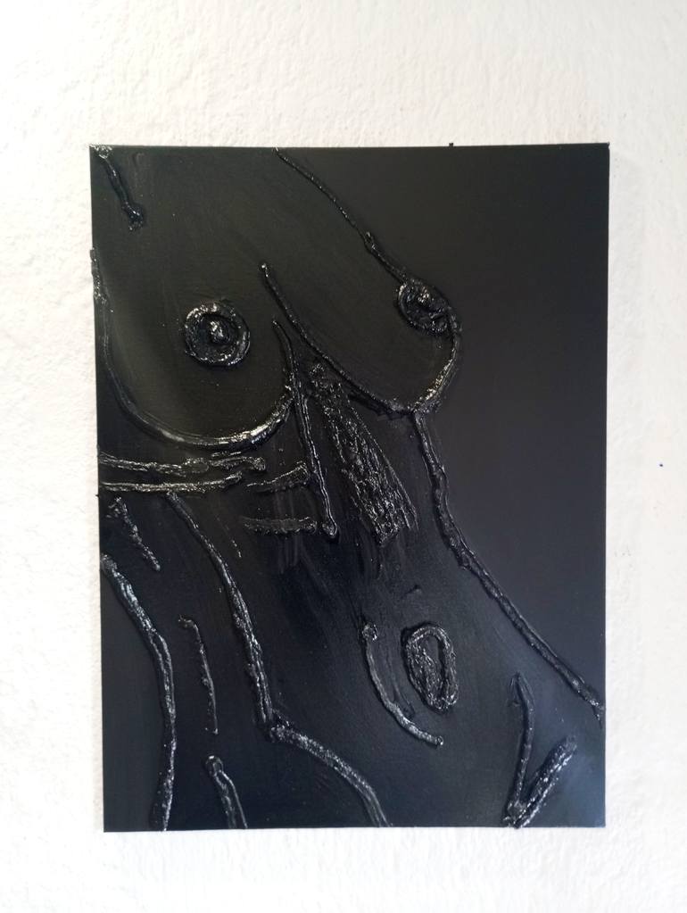 Original Minimalism Nude Painting by Nicole Legendre