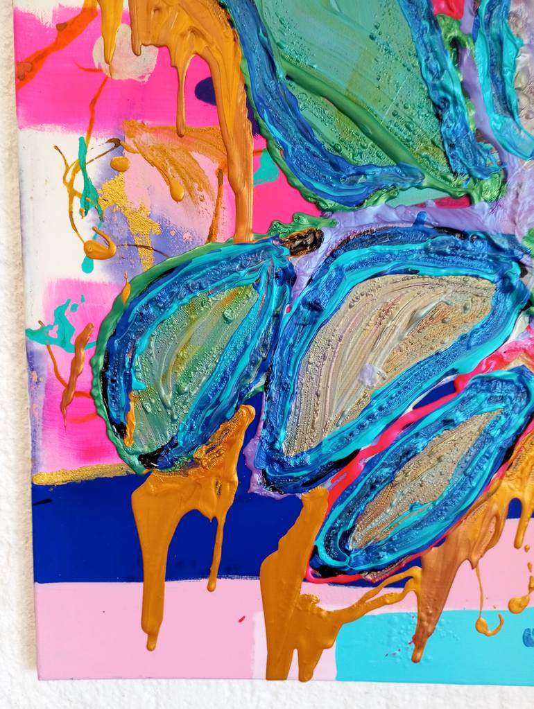 Original Abstract Expressionism Floral Painting by Nicole Legendre