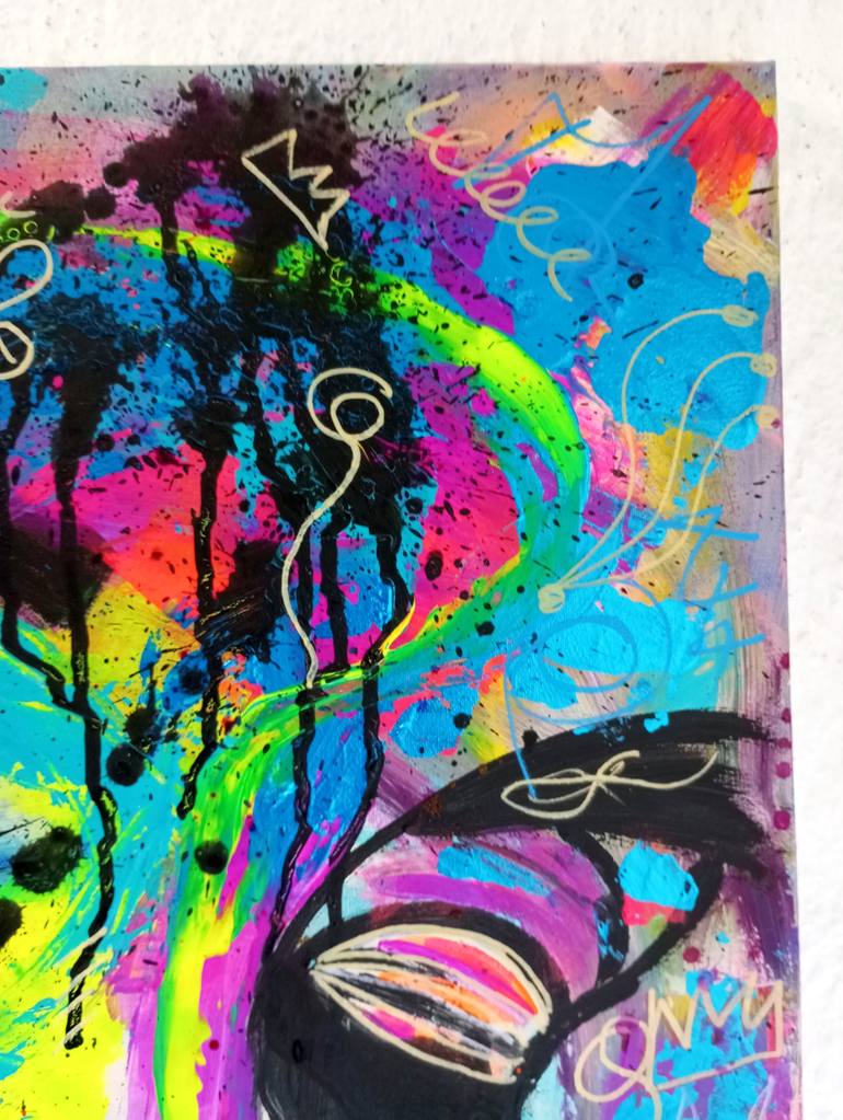 Original Street Art Women Painting by Nicole Legendre