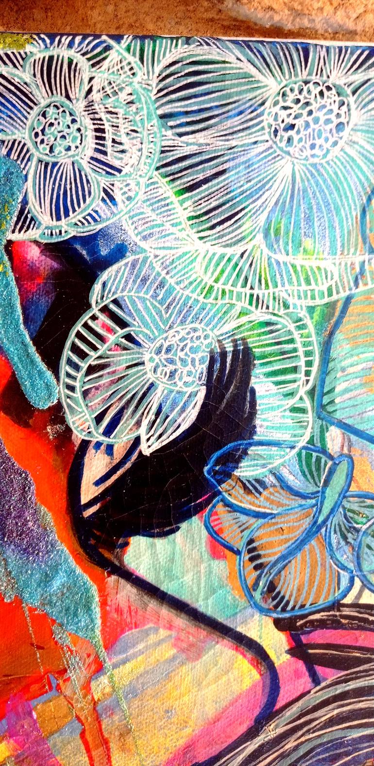 Original Street Art Nature Painting by Nicole Legendre