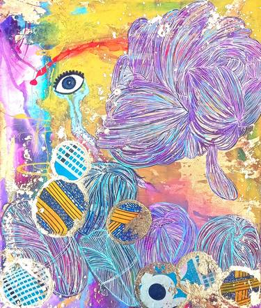 Original Abstract Expressionism Botanic Paintings by Nicole Legendre