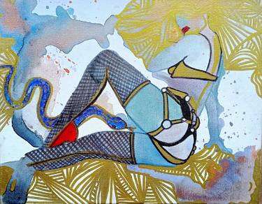 Original Expressionism Erotic Paintings by Nicole Legendre
