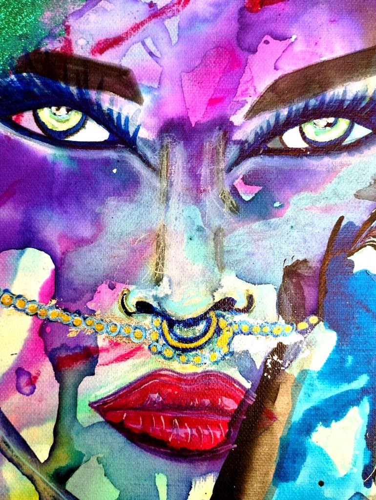 Original Surrealism Animal Painting by Nicole Legendre