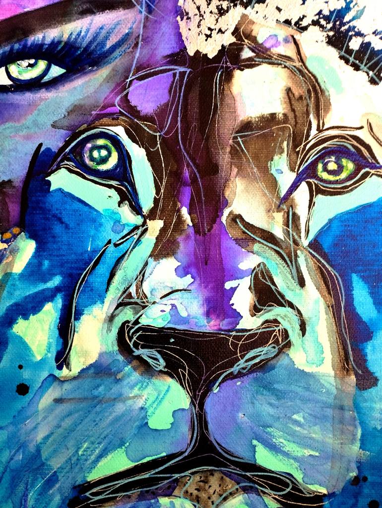 Original Surrealism Animal Painting by Nicole Legendre