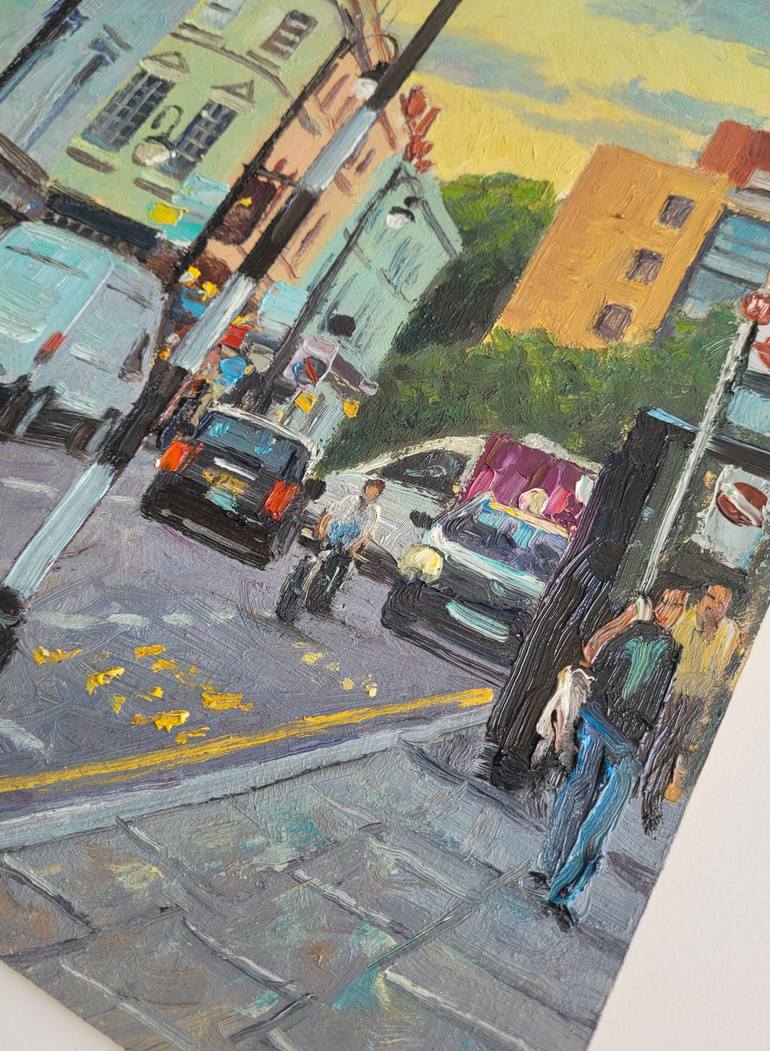 Original Impressionism Cities Painting by Roberto Ponte