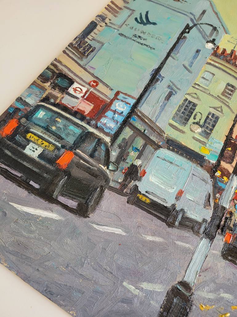 Original Impressionism Cities Painting by Roberto Ponte