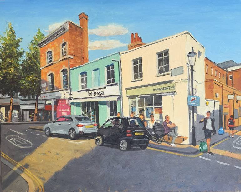 Original Impressionism Cities Paintings by Roberto Ponte