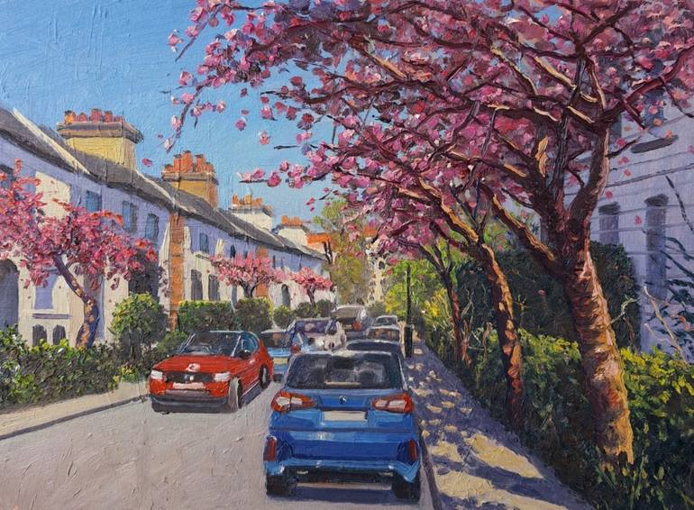 Original Impressionism Cities Paintings by Roberto Ponte