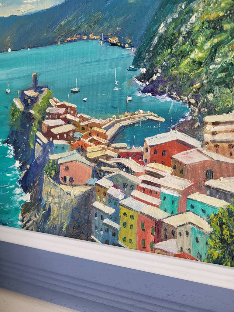 Original Impressionism Cities Painting by Roberto Ponte