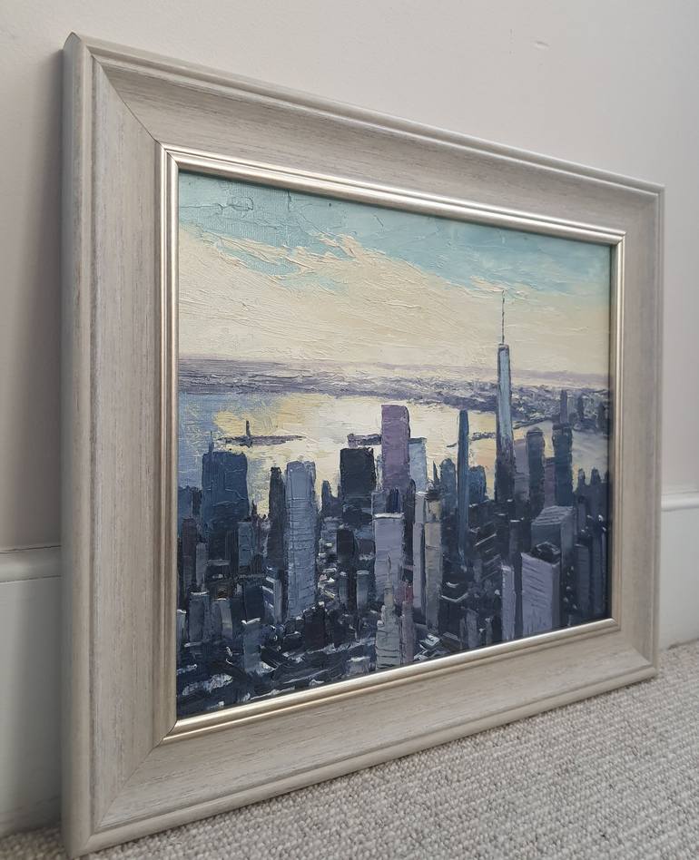 Original Impressionism Cities Painting by ROBERTO PONTE