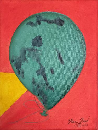 Kony Bak red air balloon oil Painting thumb