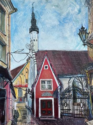 Original Expressionism Architecture Paintings by Olga Beltsova