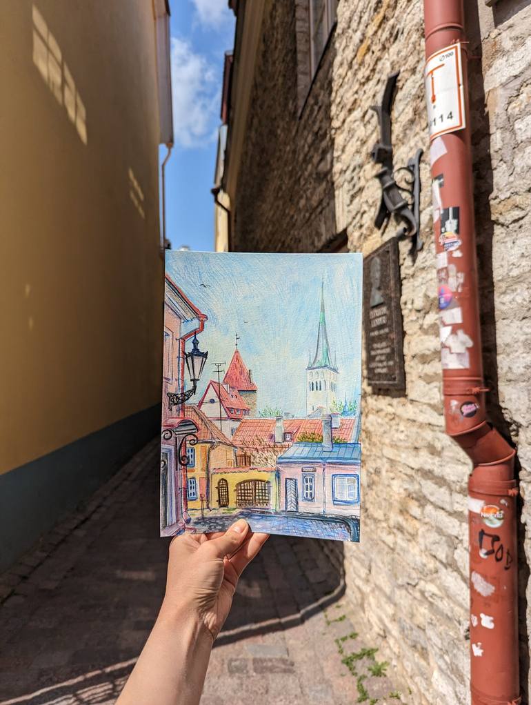 Original Cities Painting by Olga Beltsova