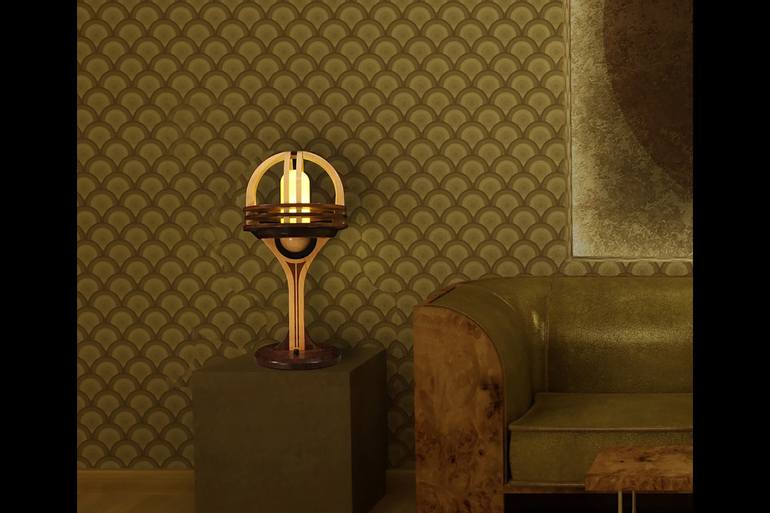Original Art Deco Light Sculpture by Dan Trachtman