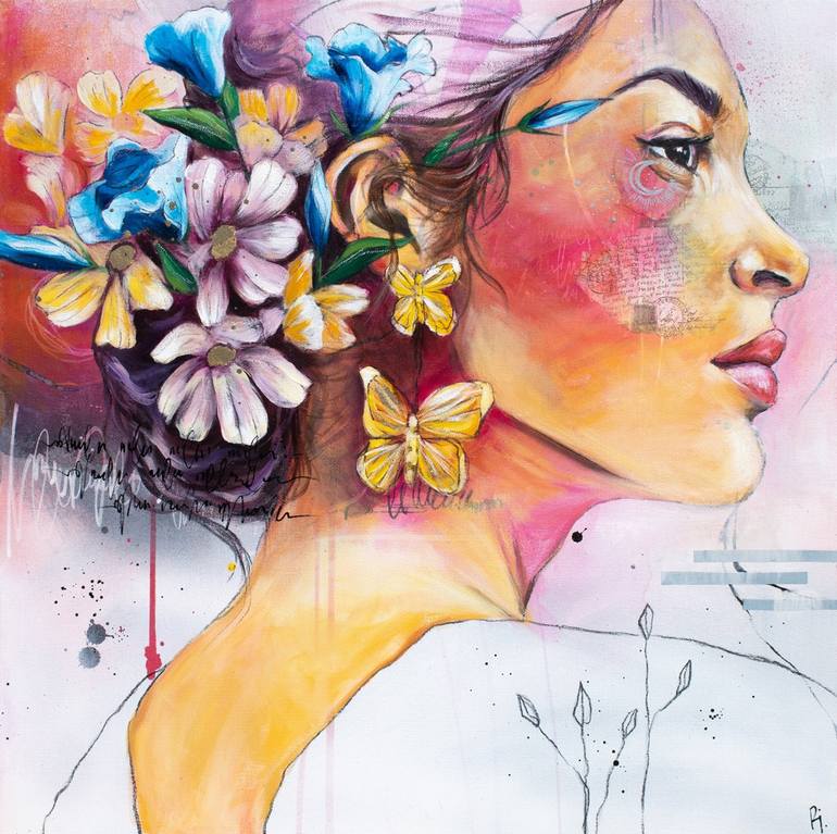 Wild flower Painting by Rita Vicari | Saatchi Art