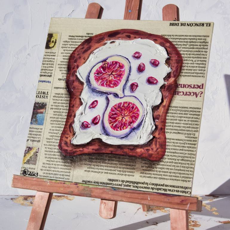 Original Expressionism Food & Drink Painting by Oksana Shevchenko