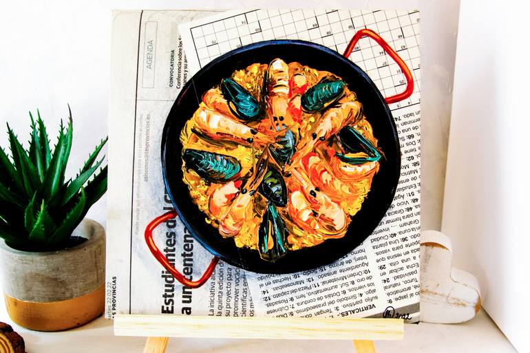 Original Expressionism Food & Drink Painting by Oksana Shevchenko