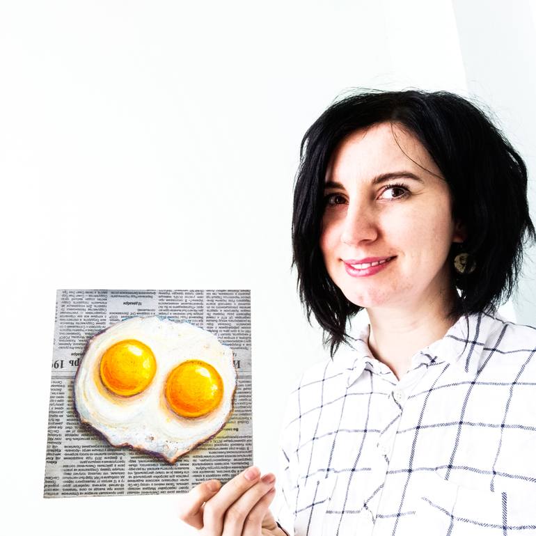 Original Realism Food & Drink Painting by Oksana Shevchenko