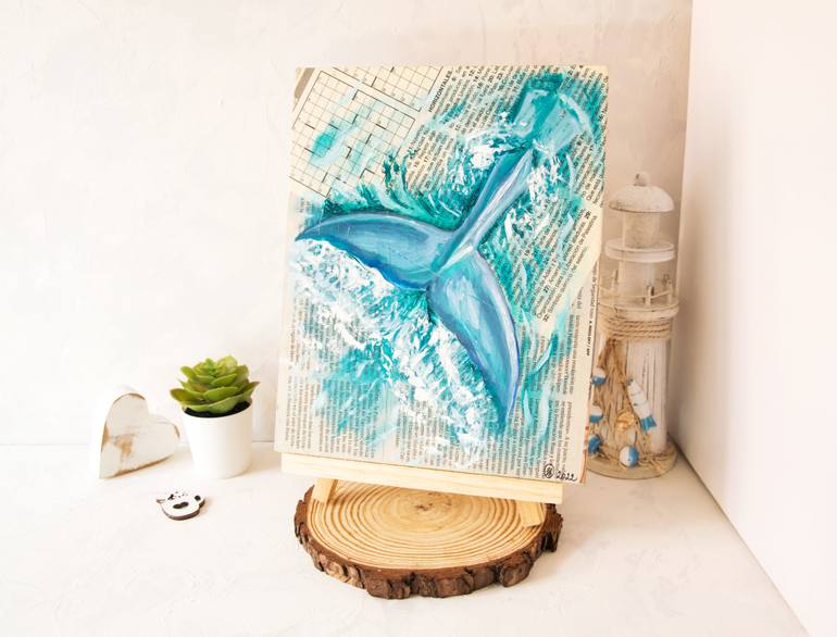 Original Contemporary Animal Painting by Oksana Shevchenko