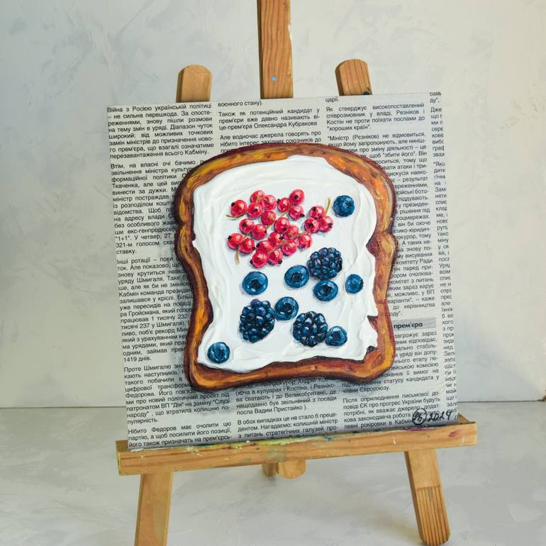 Original Expressionism Food Painting by Oksana Shevchenko