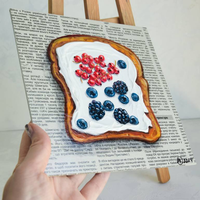 Original Expressionism Food Painting by Oksana Shevchenko