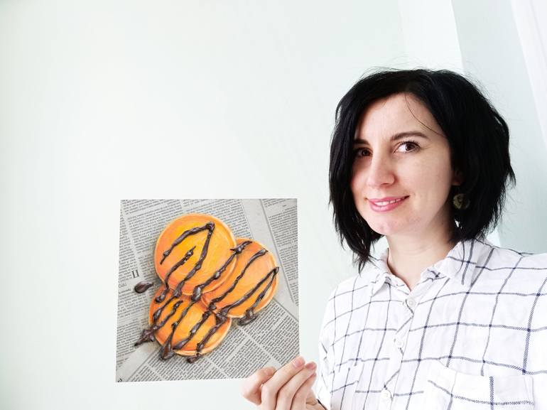 Original Expressionism Food Painting by Oksana Shevchenko