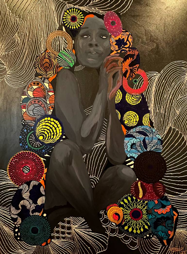 Original Figurative Patterns Painting by Sydni Peeler