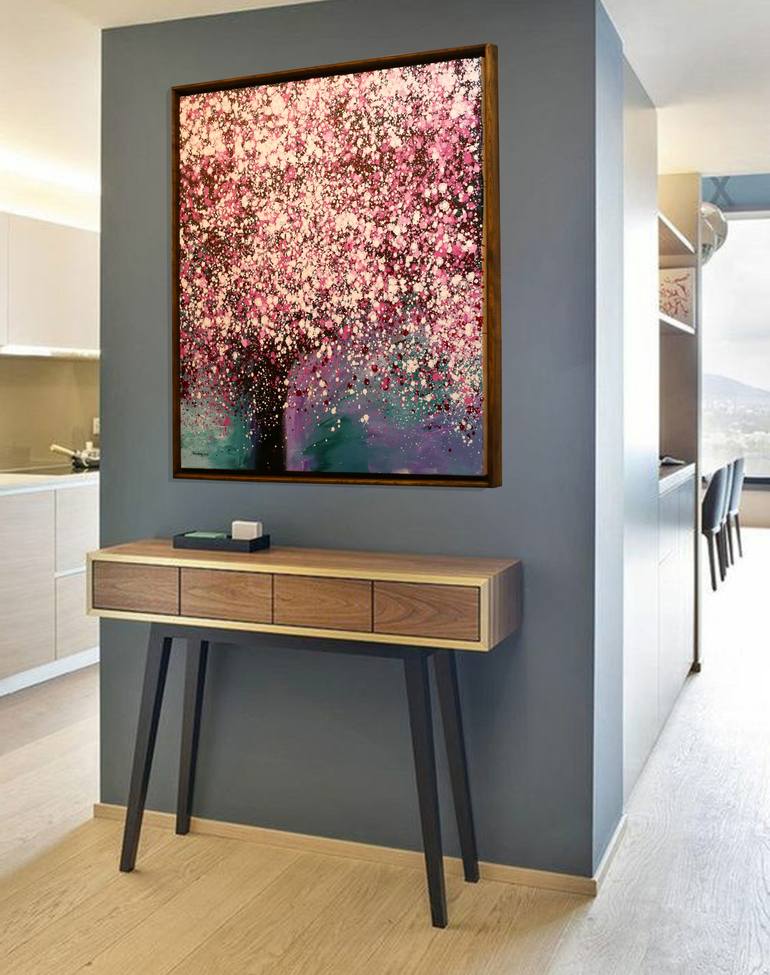 Original Art Deco Nature Painting by Huy Pham