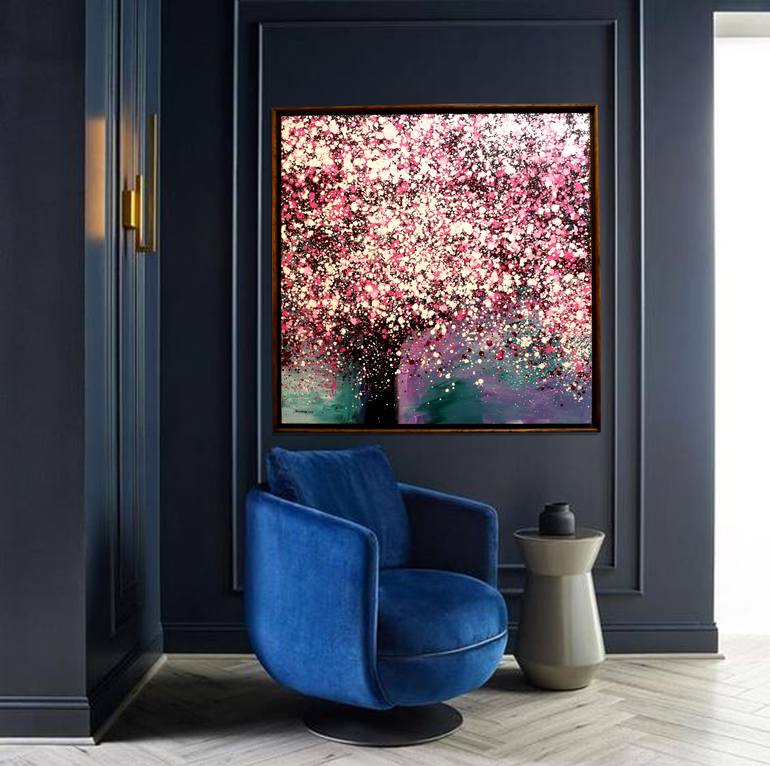Original Art Deco Nature Painting by Huy Pham