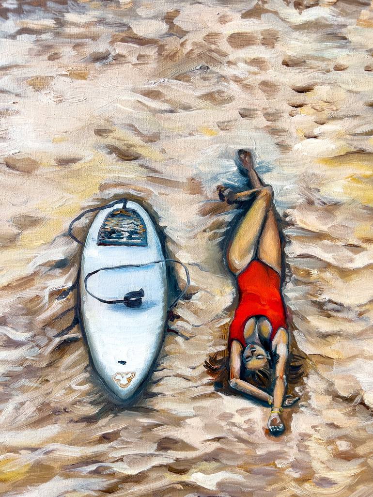 Original Beach Painting by Ekaterina Larina