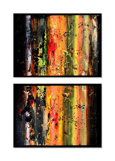 Original Abstract Expressionism Abstract Paintings by Alexandru Crisan