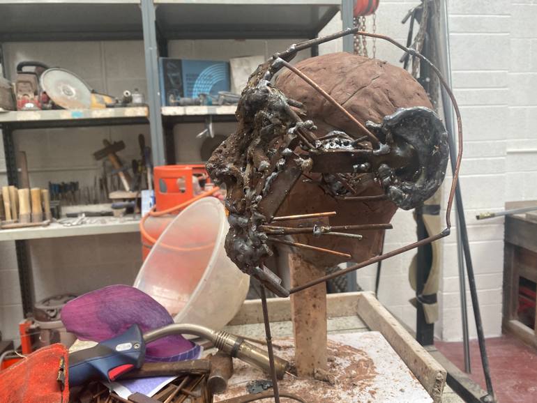 Original Figurative People Sculpture by James Sutton Arbs