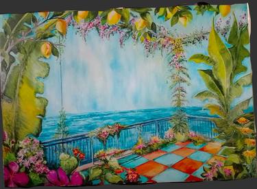 Original Impressionism Seascape Paintings by Maria Ludovica Pennacchia
