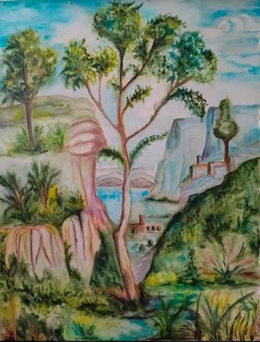 Original Impressionism Landscape Paintings by Maria Ludovica Pennacchia