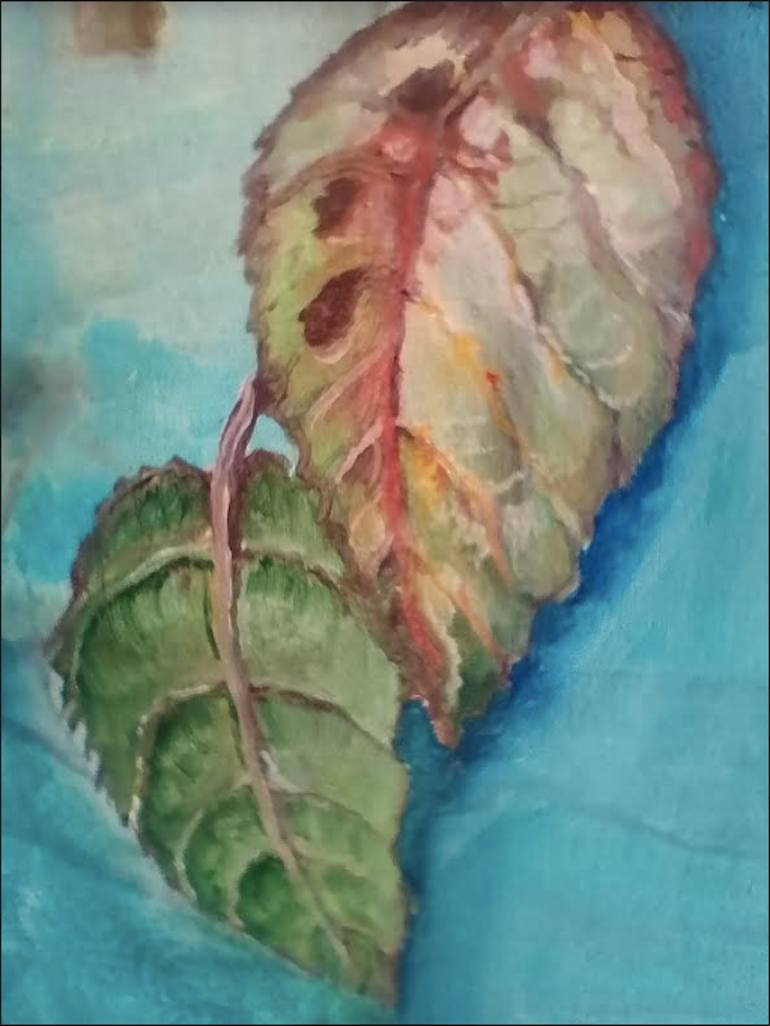 Original Impressionism Garden Painting by Maria Ludovica Pennacchia