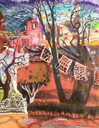 Original Expressionism Places Collage by Alex Mackenzie