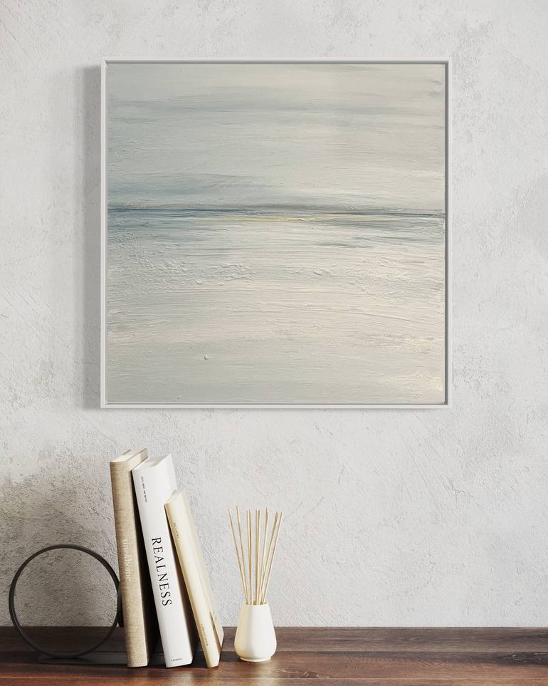 Original Abstract Beach Mixed Media by Art by Kylie Daniel