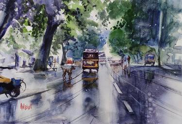 Print of Impressionism Cities Paintings by Prabhas Parappur