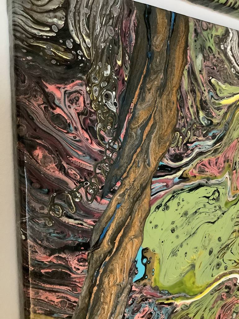 Original Abstract Expressionism Abstract Painting by Lilia Knyazeva