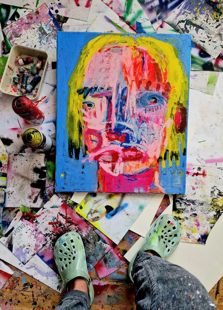 Original Contemporary Women Painting by Magda Reshka