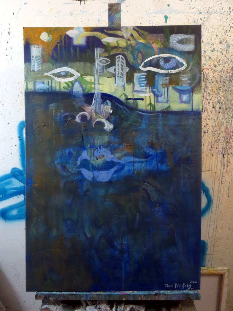 Original Figurative Seascape Painting by Jean Pablofsky