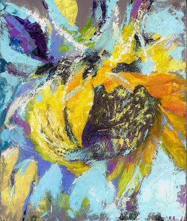 Print of Abstract Expressionism Floral Paintings by Elena Koss-Sorokine