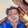 'Sousaphone' 2 - detail - Father blowing horn