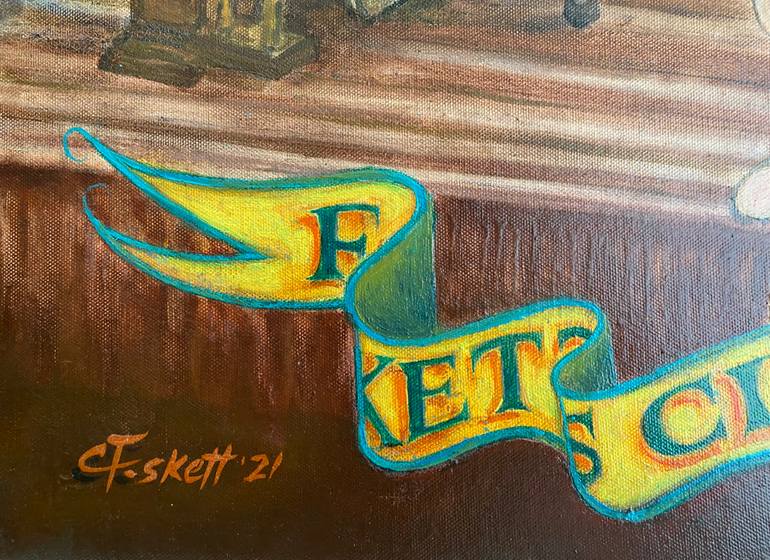 Original Expressionism People Painting by Charley Foskett