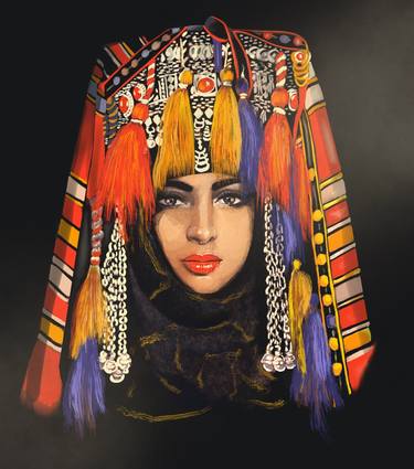 Original Fine Art Women Mixed Media by Al Raudhy Amira